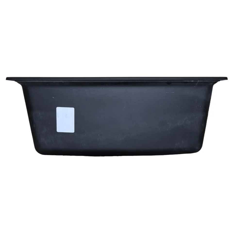Кухонная мойка AZARIO Tavas 620х480х197 кварцевая, прямоугольная, сифон в комплекте, цвет Черный (CS000976724)