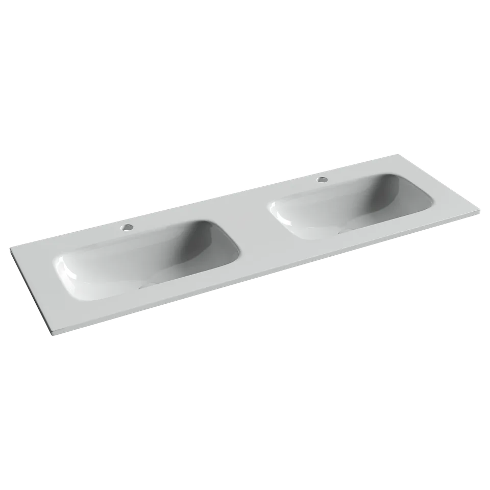 Раковина из сантехнического фарфора Ceramica Nova Грация (Grace) 141 см CN7022 накладная цвет белый