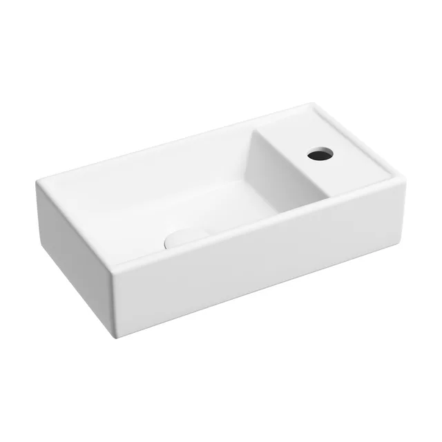 Раковина из сантехнического фарфора Ceramica Nova Элемент (Element) 42 см CN6051LMW подвесная цвет белый матовый