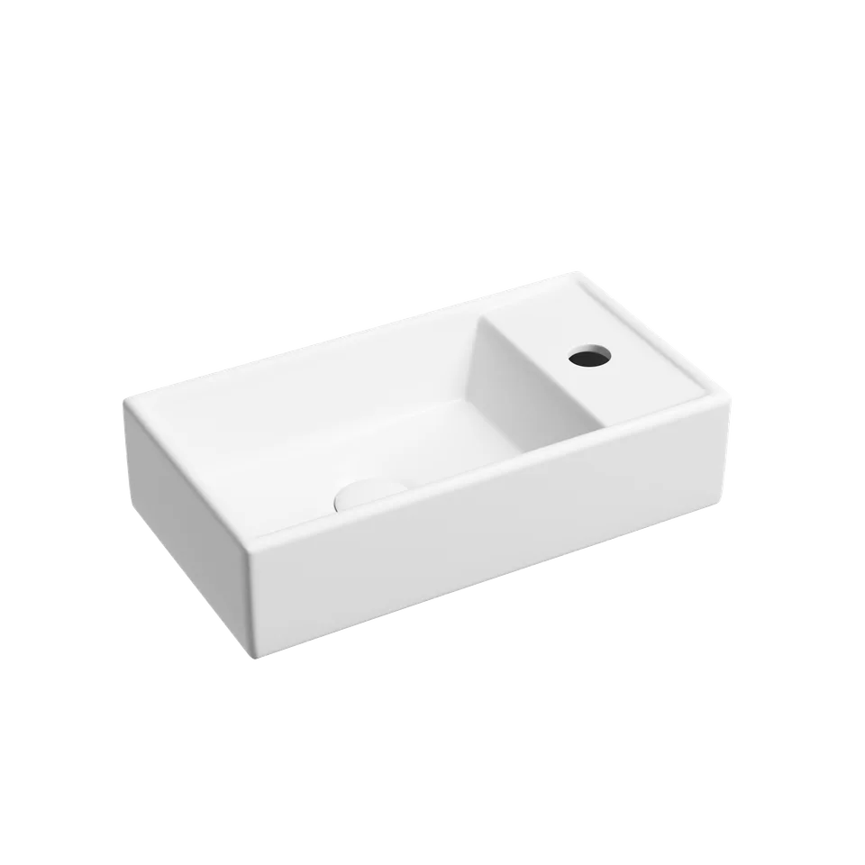 Раковина из сантехнического фарфора Ceramica Nova Элемент (Element) 42 см CN6051LMW подвесная цвет белый матовый