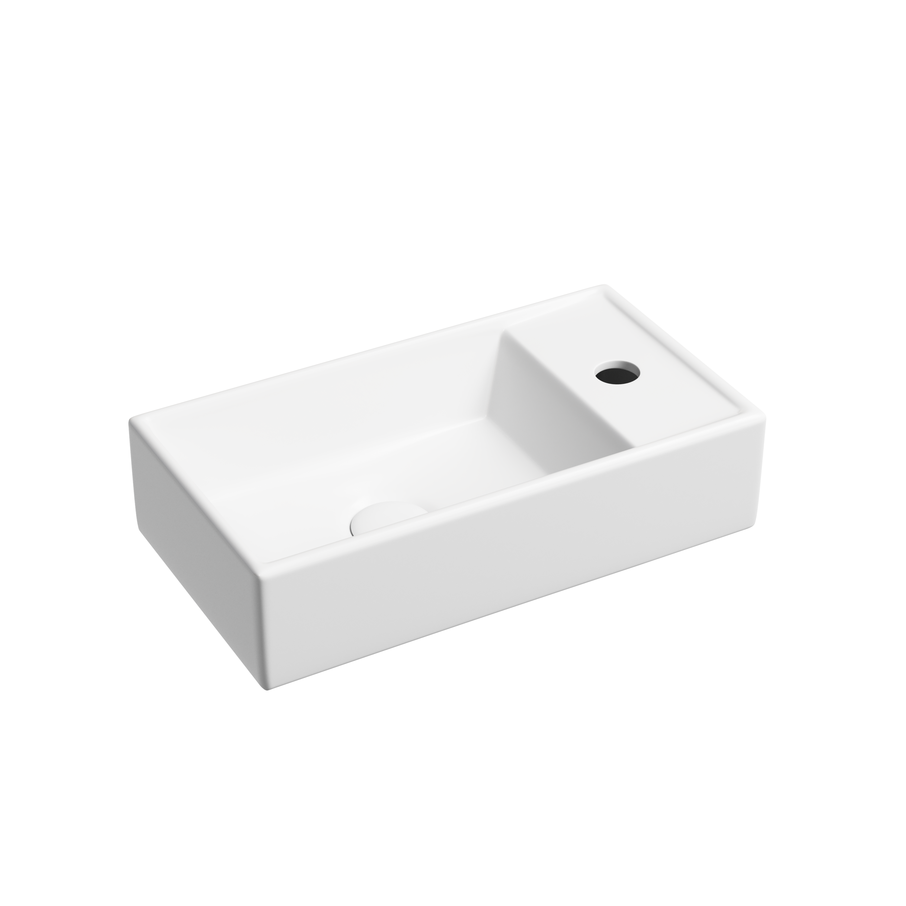 Раковина из сантехнического фарфора Ceramica Nova Элемент (Element) 42 см CN6051LMW подвесная цвет белый матовый