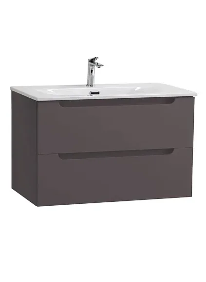 Тумба с раковиной BelBagno Этна (Etna) 90 темно-серая матовая (раковина BB-8099-90)