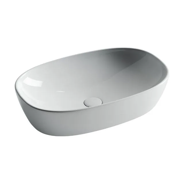 Раковина из сантехнического фарфора Ceramica Nova Элемент (Element) 60 см CN5039 накладная цвет белый