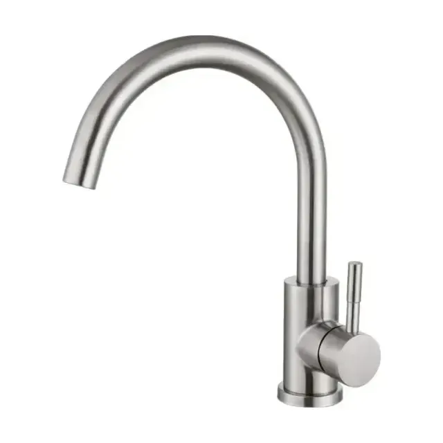 Смеситель Haiba HB72304-3 для кухни сталь матовая