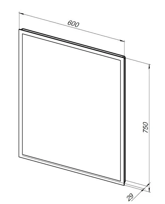 Зеркало Aquanet Оптима 60 с Led подсветкой