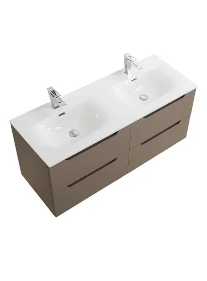 Тумба с раковиной BelBagno Этна (Etna) 120 бежевая матовая (раковина BB-8099-120-2)