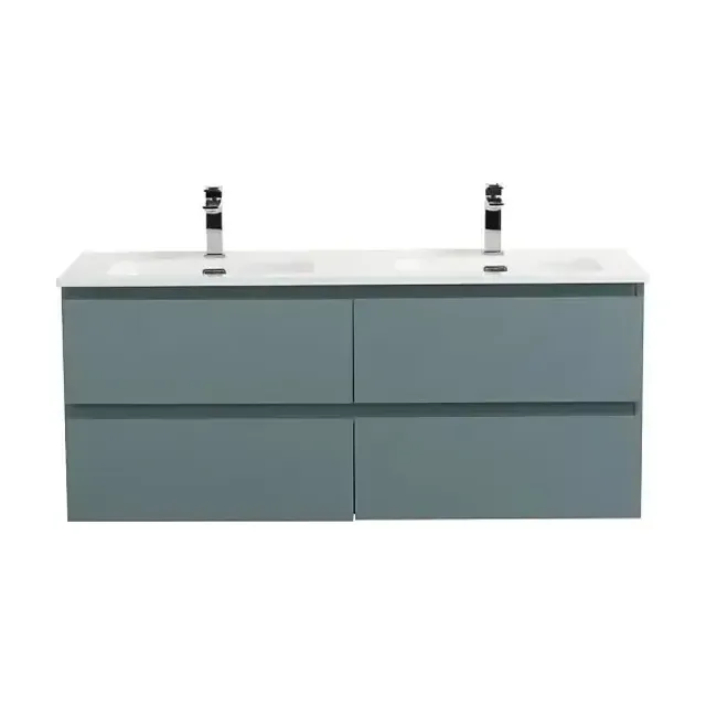 Тумба с раковиной BelBagno Крафт (Kraft) 120 с четырьмя ящиками голубая матовая (раковина BB1200-2-ETL)