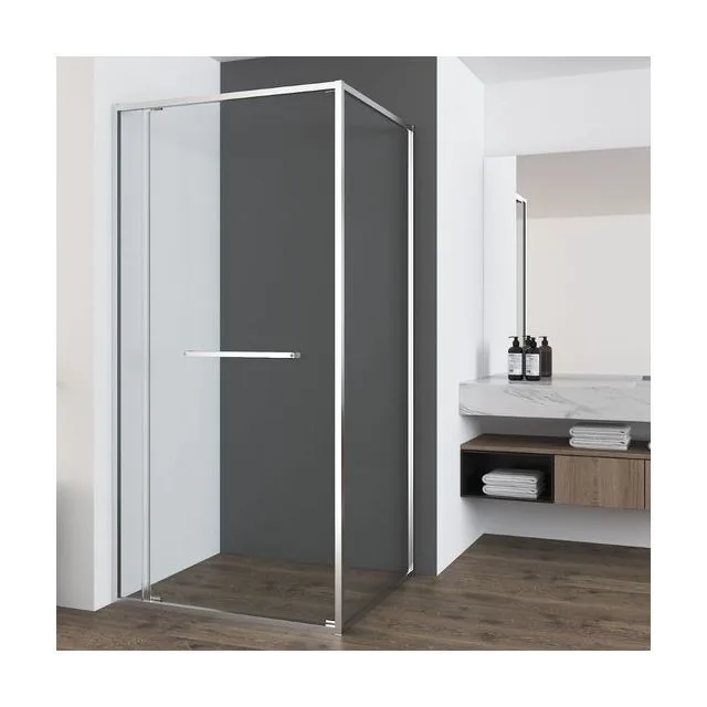 Душевой уголок Vincea Теси (Tesi) VSRW-7TS9012CL 120х90 стекло прозрачное 6 мм профиль хром без поддона
