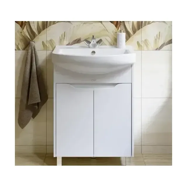 Тумба с раковиной Alavann Crystal 65 белая