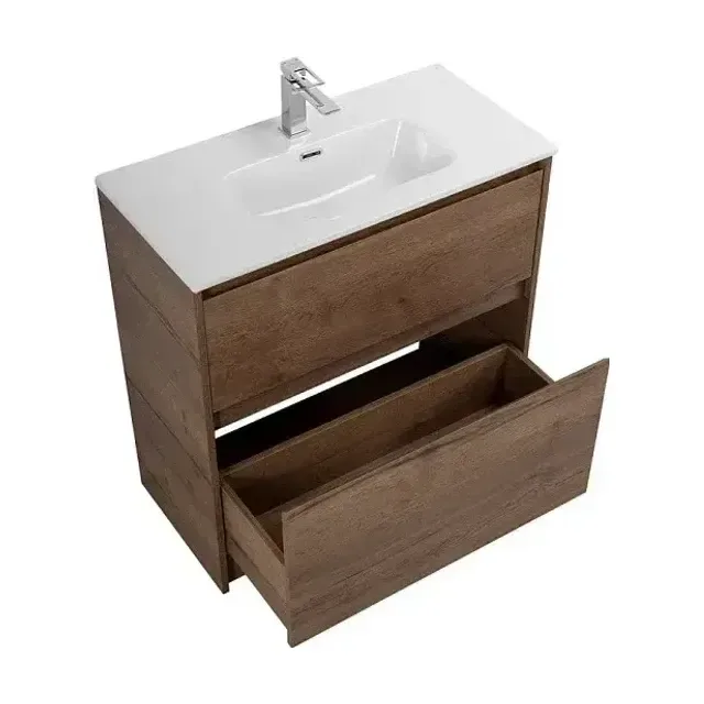 Тумба с раковиной BelBagno Крафт (Kraft) 39-800 табачный дуб (раковина BB800/390ETL 81*39*17)