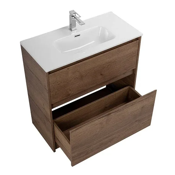 Тумба с раковиной BelBagno Крафт (Kraft) 39-800 табачный дуб (раковина BB800/390ETL 81*39*17)