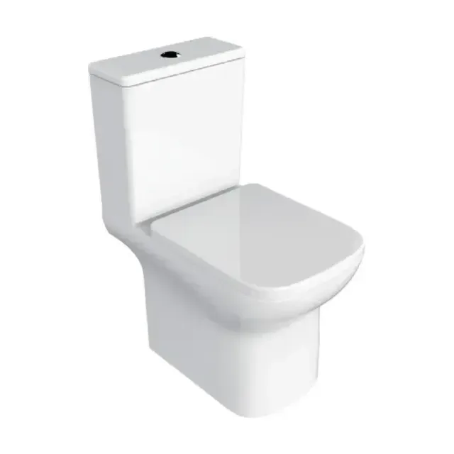 Унитаз-компакт Azario Alba 38*62 безободковый с крышкой-сиденьем микролифт