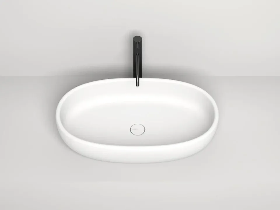 Накладная раковина Salini Luce S-Stone 70*40 белая матовая