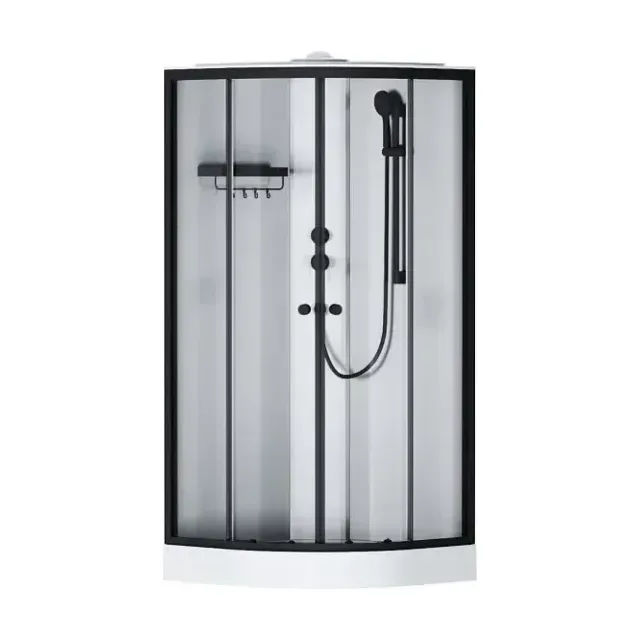 Душевая кабина AM.PM X-Joy 90*90*210 профиль черный матовый