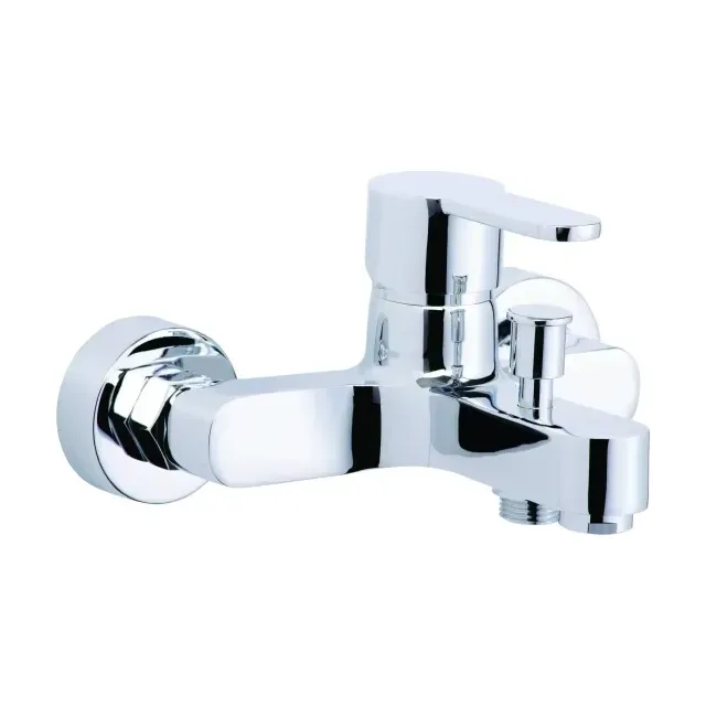 Смеситель для ванны с коротким изливом AZARIO TEVIS, хром (AZ-15490501)