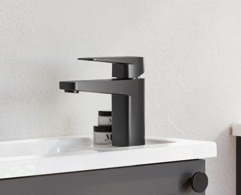 Смеситель Vitra Root Square A4273136EXP для раковины черный матовый