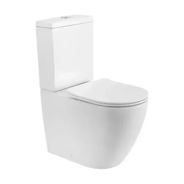 Унитаз-компакт Cezares Стайлус (Stylus) 37,5*65 безободковый Торнадо с крышкой-сиденьем микролифт