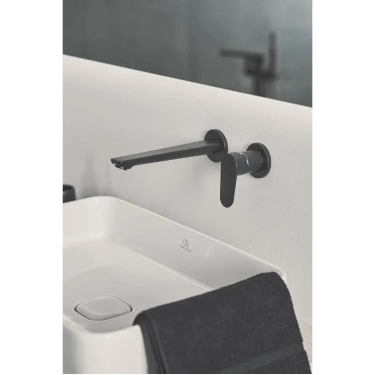 Смеситель Ideal Standard Cerafine O BD133+A1313NU для раковины скрытый монтаж черный матовый