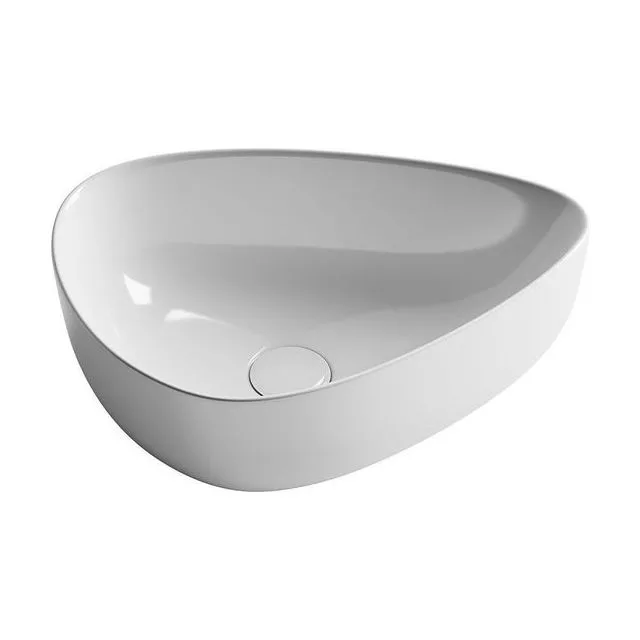 Раковина из сантехнического фарфора Ceramica Nova Элемент (Element) 46 см CN5026 накладная цвет белый