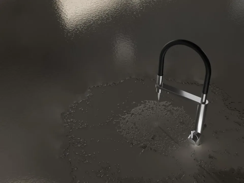 Смеситель Knotlor Бесконечность/Infinity SS-15 для кухни с функцией подключения фильтра матовая сатин/черный