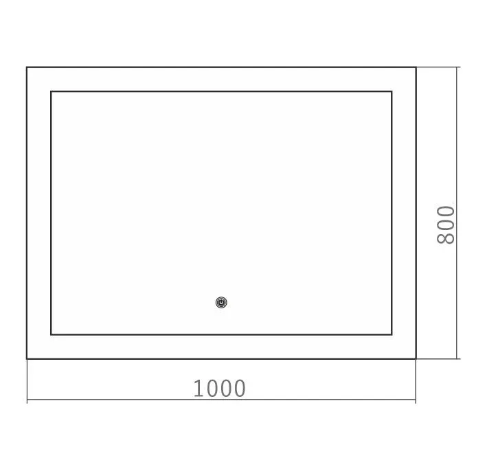 Зеркало Silver Mirrors Норма 100*80 с Led-подсветкой сенсорный выключатель