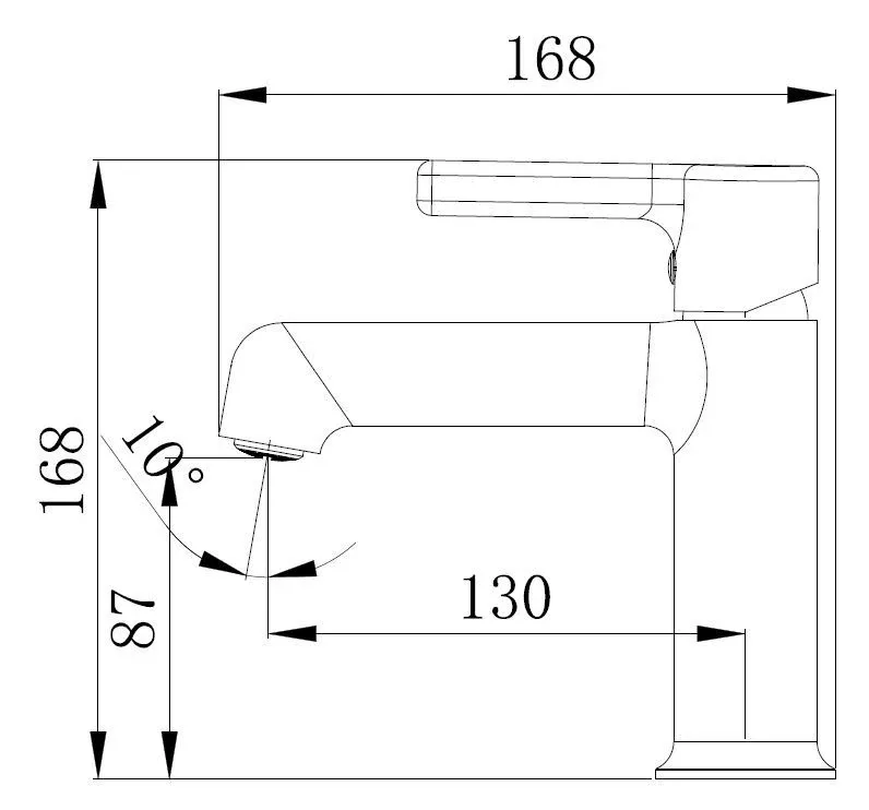Смеситель Esko Column Black CLM26MB для раковины