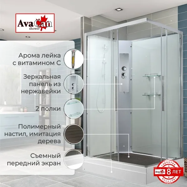 AvaCan Душевая кабина K2012N без крыши