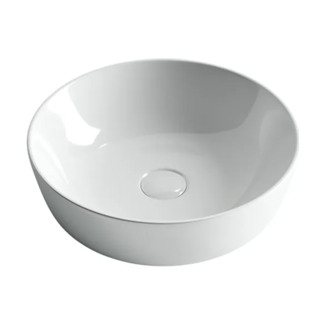 Раковина из сантехнического фарфора Ceramica Nova Элемент (Element) 42 см CN6013 накладная цвет белый
