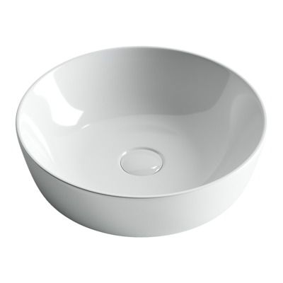 Раковина из сантехнического фарфора Ceramica Nova Элемент (Element) 42 см CN6013 накладная цвет белый