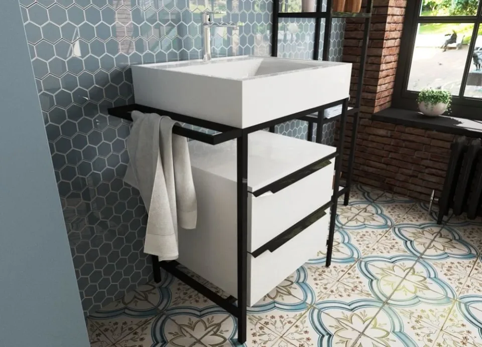 Комплект мебели Эстет Comfort 59 Loft белый глянец