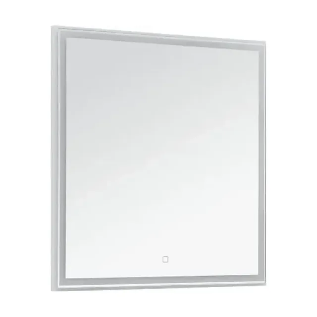 Зеркало Aquanet Nova Lite 75 белый глянец с Led подсветкой
