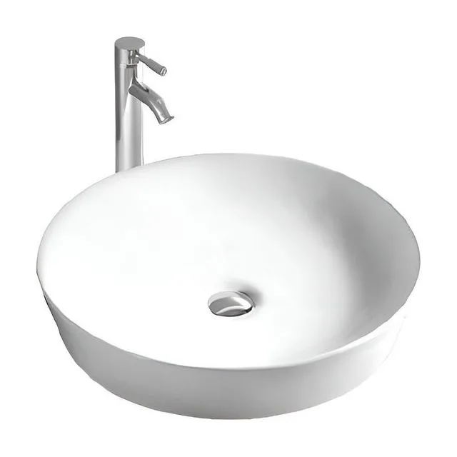 Раковина накладная для установки на столешницу AQUATEK ЕВРОПА AQ5558-MW 415*415*135, матовый белый