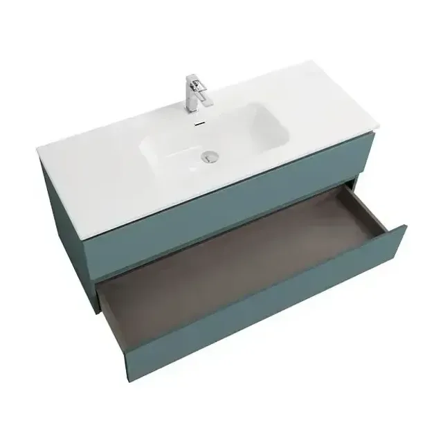 Комплект мебели BelBagno Крафт (Kraft) 120 с двумя ящиками голубой матовый (раковина BB1200ETL)