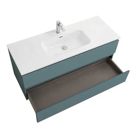 Комплект мебели BelBagno Крафт (Kraft) 120 с двумя ящиками голубой матовый (раковина BB1200ETL)