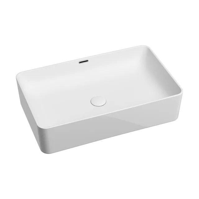 Раковина из сантехнического фарфора Ceramica Nova Элемент (Element) 61 см CN6065 накладная цвет белый