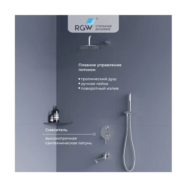 Душевая система скрытого монтажа RGW SP-55