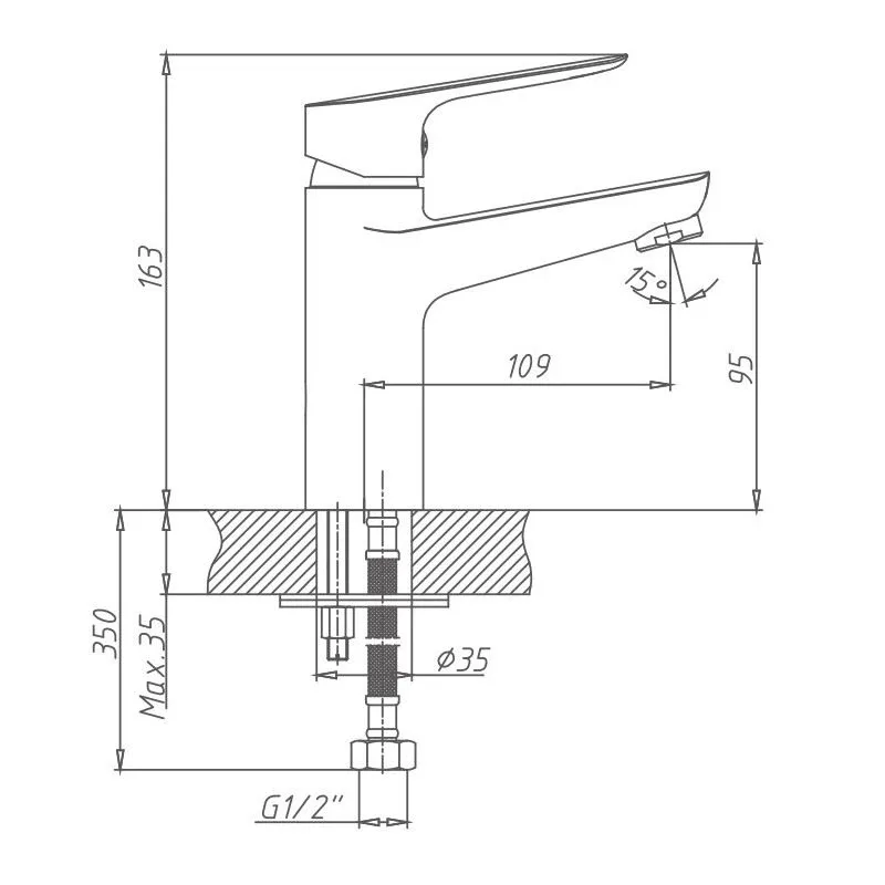 Смеситель Haiba HB10506 для раковины