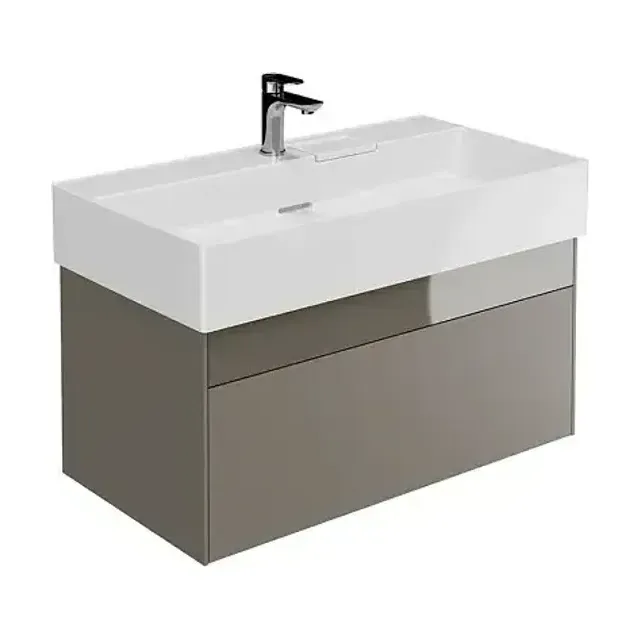 Тумба с раковиной Kerama Marazzi Logica 90 песчаный, 1 отверстие