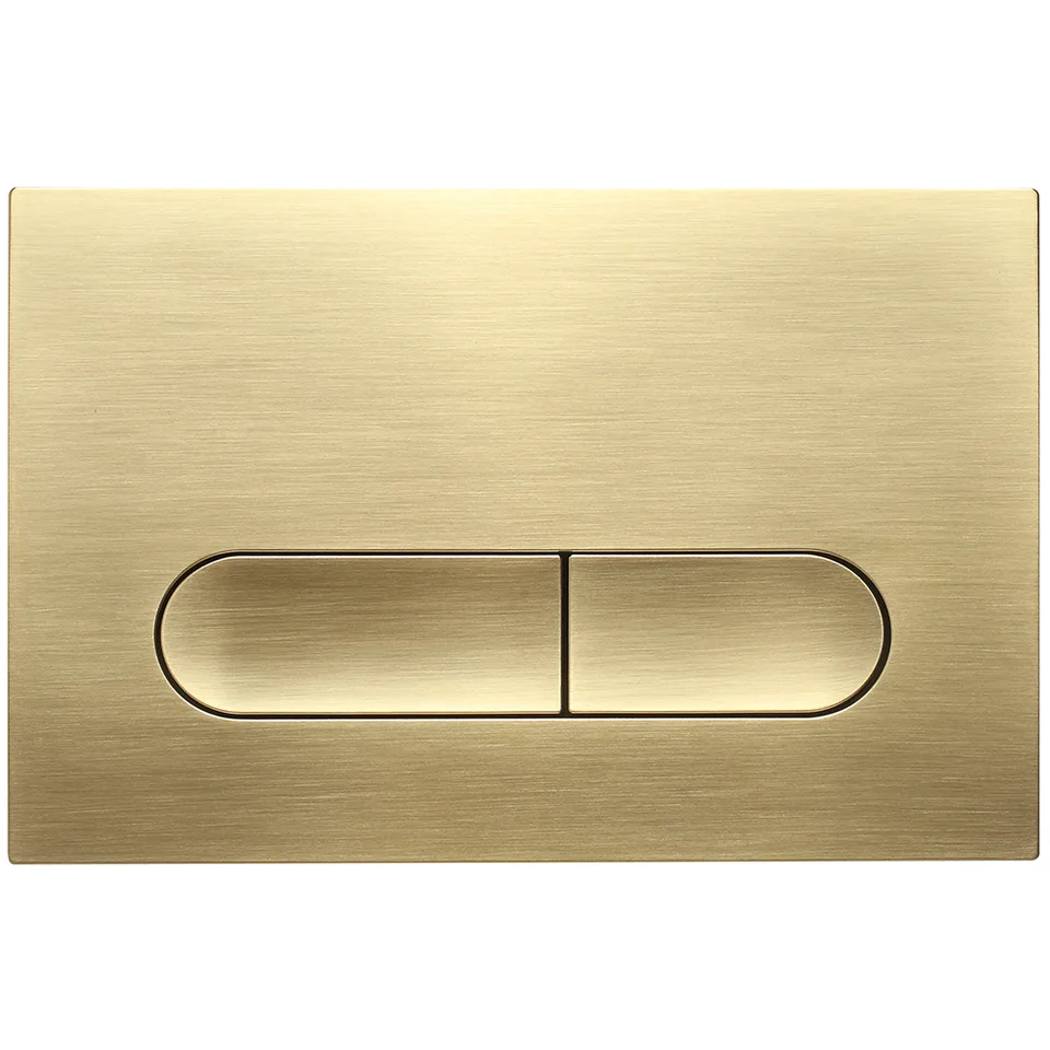 Кнопка смыва Veconi FLUSH V3, FLV3-G, 240х162х9, пластик, золото брашинг