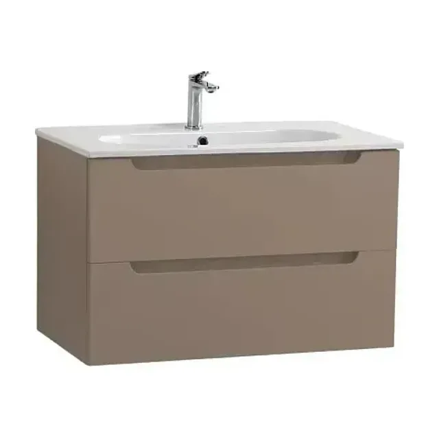 Тумба с раковиной BelBagno Этна (Etna) 80 бежевая матовая (раковина LOV-800-LVB)