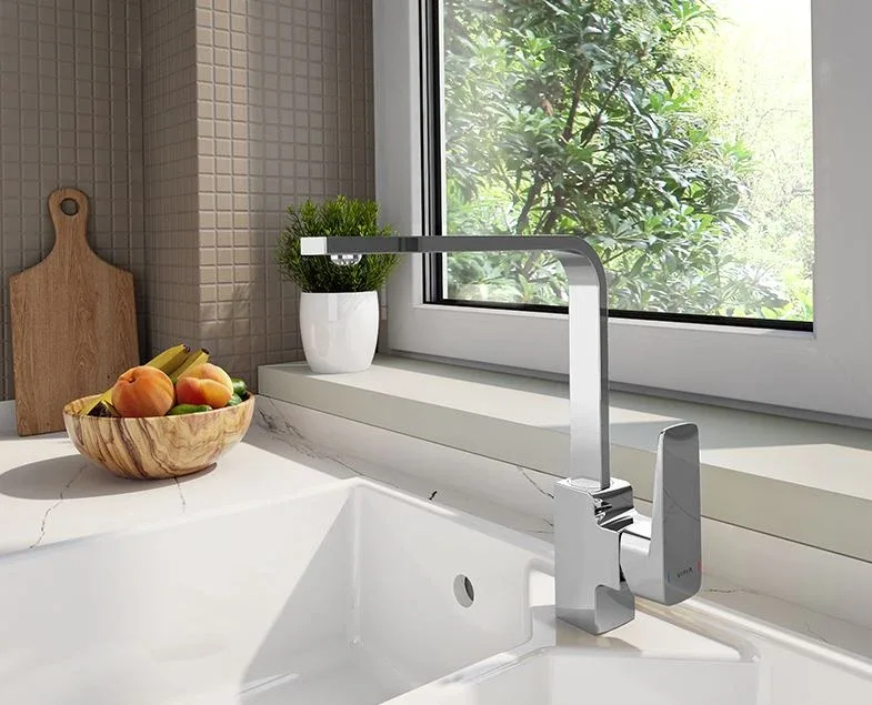 Смеситель Vitra Root Square A42753EXP для кухни хром