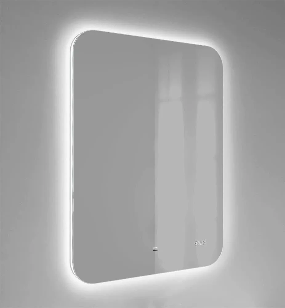 Зеркало Raval Ego 60*80 с led-подсветкой и часами