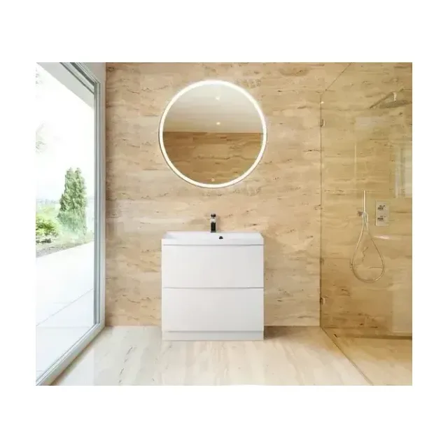 Комплект мебели BelBagno Марино (Marino) 60 белый глянец напольный