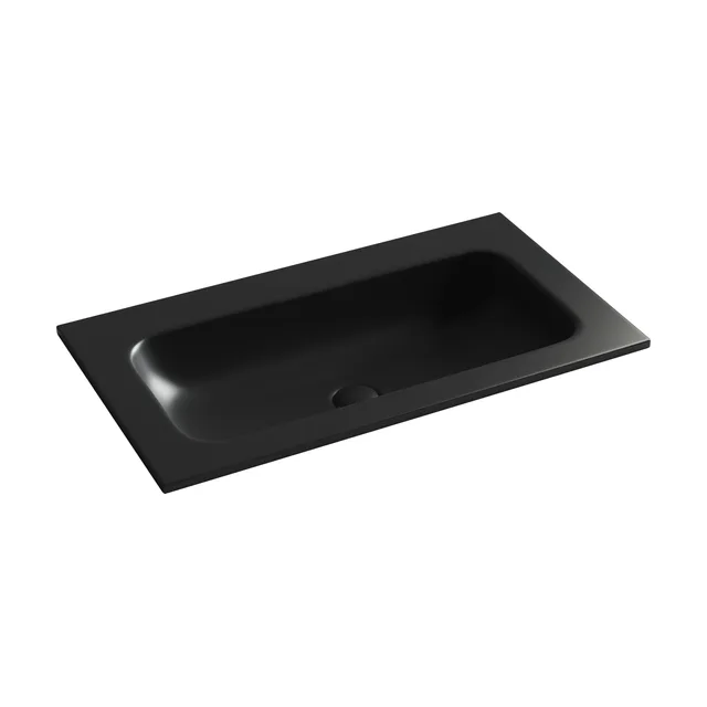 Раковина из сантехнического фарфора Ceramica Nova Грация (Grace) 81 см CN7012MBwx накладная цвет черный матовый