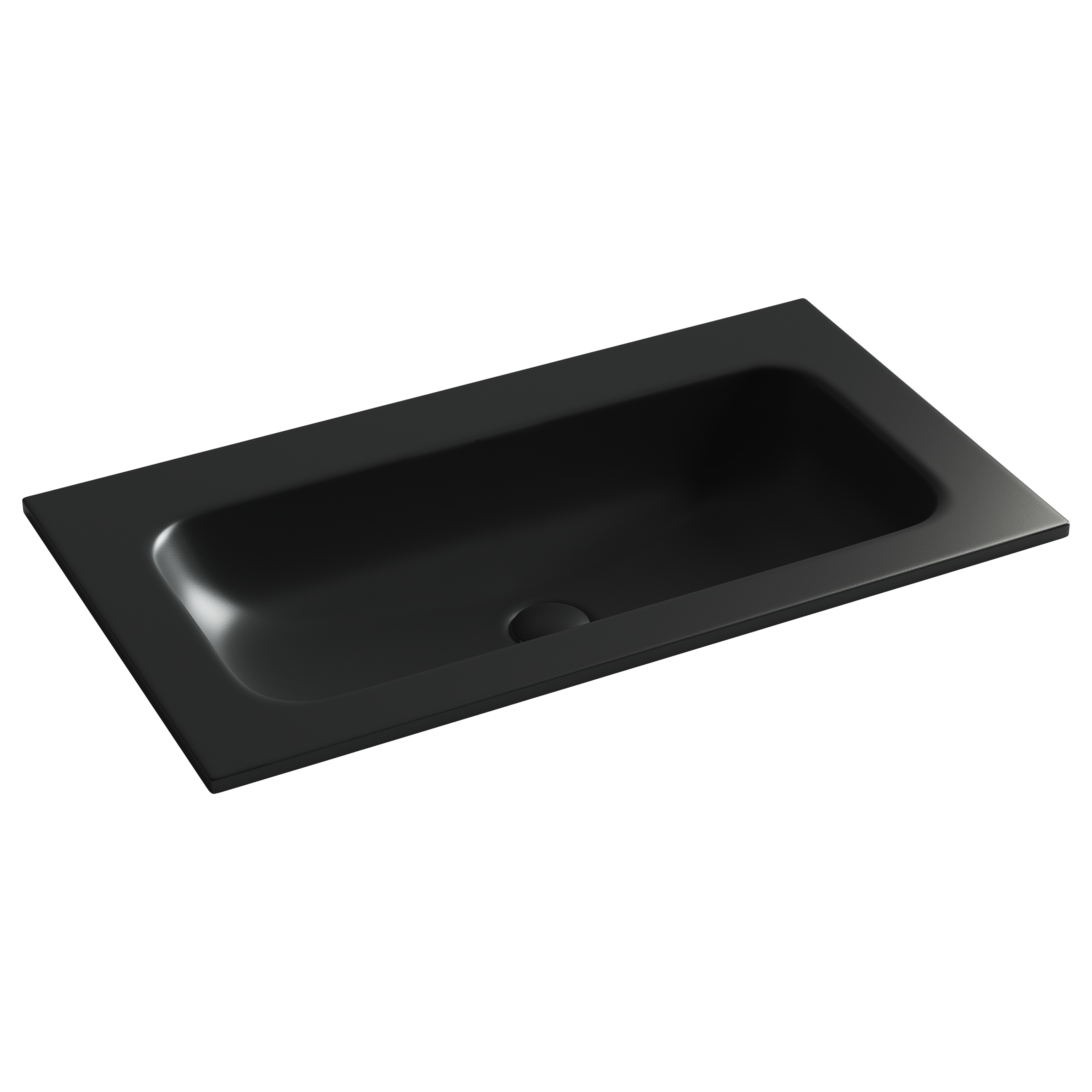 Раковина из сантехнического фарфора Ceramica Nova Грация (Grace) 81 см CN7012MBwx накладная цвет черный матовый
