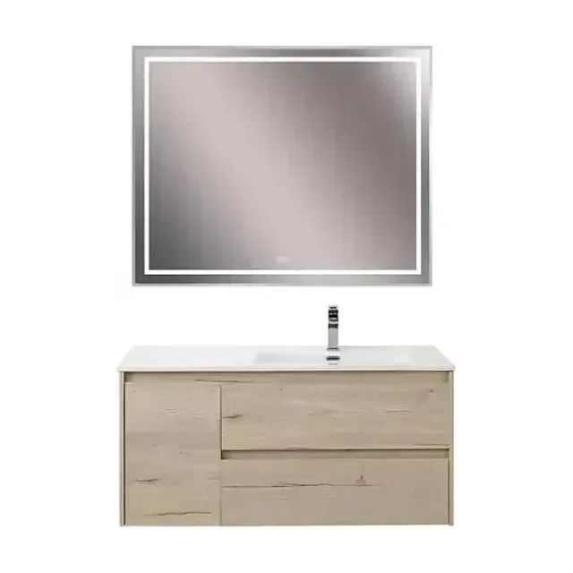 Комплект мебели BelBagno Крафт (Kraft) 100 белый дуб Галифакс правая
