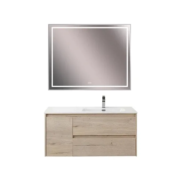 Комплект мебели BelBagno Крафт (Kraft) 100 белый дуб Галифакс правая