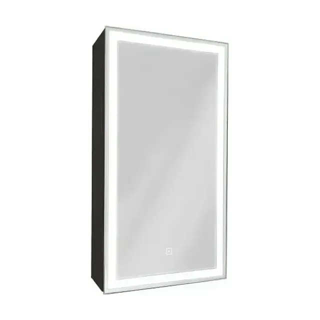 Зеркало-шкаф с подсветкой ART&MAX Техно Techno AM-Tec-350-650-1D-L-DS-F-Nero