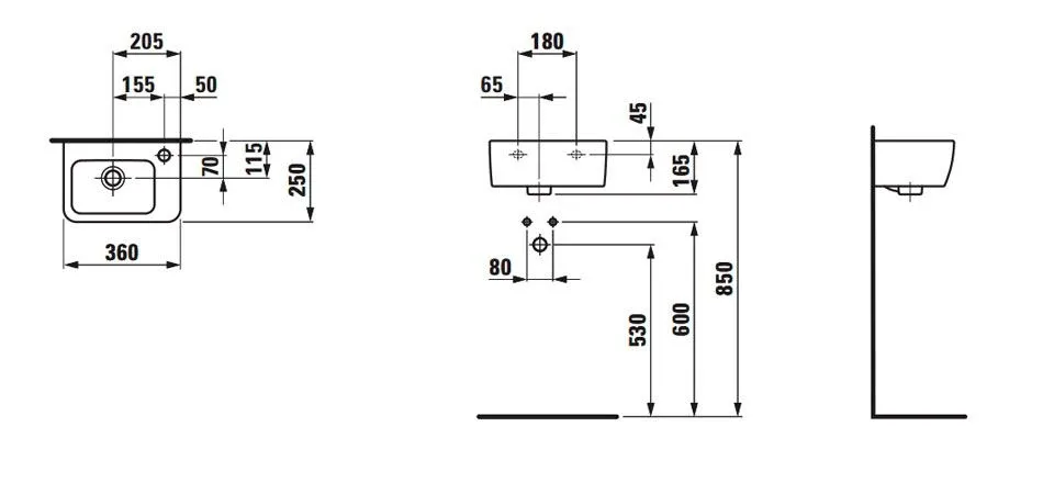 Раковина Laufen Pro A 36*25 R