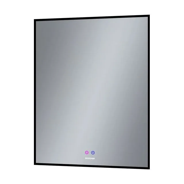 Зеркало PRAGMA-норма BLACK (700*800*45) LED с сенсорным выключателем и подогревом